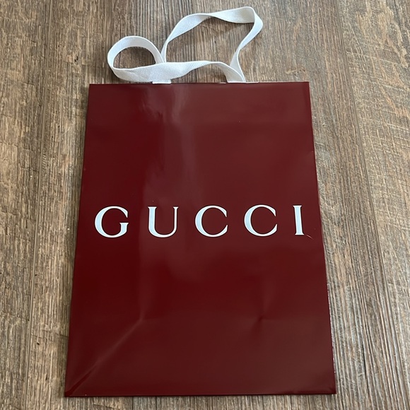 Brand new Gucci burgundy/maroon gift bag. Never used. Never opened. From Italy. - Picture 3 of 3